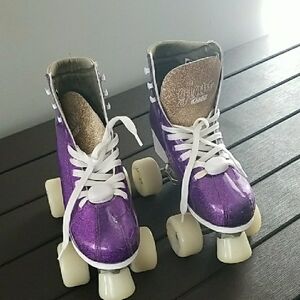 Purple Glitter Roller Skates Size 3 to 6